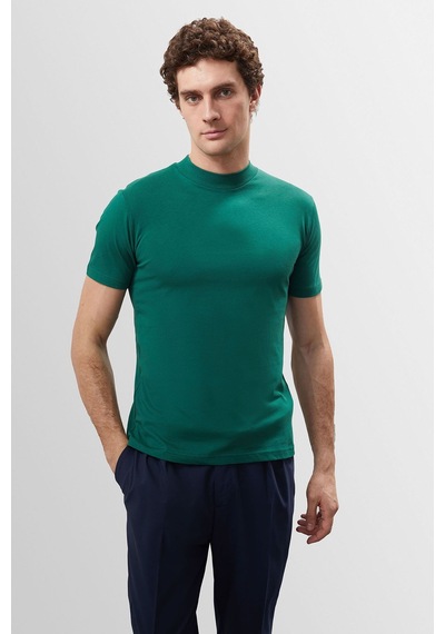 Antioch Slim Fit Basic T-shirt Yeşil