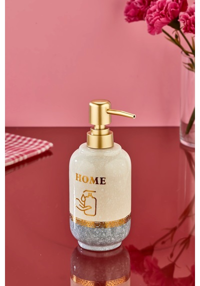Cooker Homestone 400 Ml Porselen Sıvı Sabunluk Ckr3829 Bej