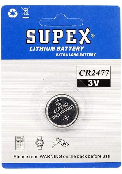 SUPEX CR2477 3V LİTYUM PİL TEKLİ