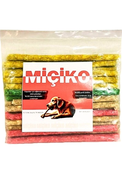 Munchy Renkli Çubuk Köpek Ödülü 14 Cm 100 Gram