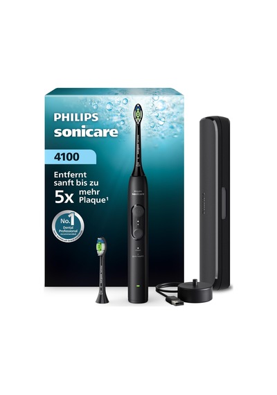 Philips Sonicare Series 4100 Elektrikli Diş Fırçası - Basınç Sensörlü Sonic Diş Fırçası, 4 Fırçalama Ayarı, Easystart, Smartimer, 21 Günlük Çalışma Süresi, Seyahat Çantası, Siyah, Hx4044/52, Yeni Philips Sonicare Series 4100 Elektrikli Diş Fırçası - Basınç Sensörlü Sonic Diş Fırçası, 4 Fırçalama Ayarı, Easystart, Smartimer, 21 Günlük Çalışma Süresi, Seyahat Çantası, Siyah, Hx4044/52, Yeni