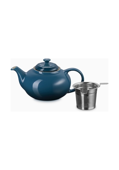 Le Creuset Paslanmaz Çelik Süzgeçli Seramik Çaydanlık, 1.3l Lacivert