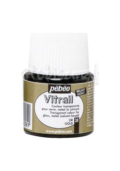Pebeo Vitrail Şeffaf Cam Boyası 45 ML Altın 38