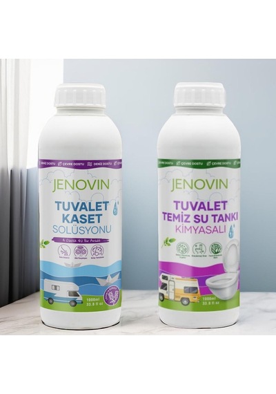 Jenovin Sifon Temizliği Karavan & Tekne Tuvalet Kimyasalı 1L - Katı Atık Parçalama Lavanta Kokusu