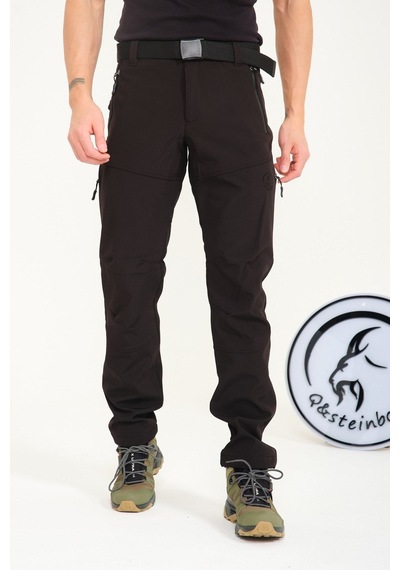 Q&steinbock Erkek Pantolon Kaunas Softshell Outdoor-33649 siyah