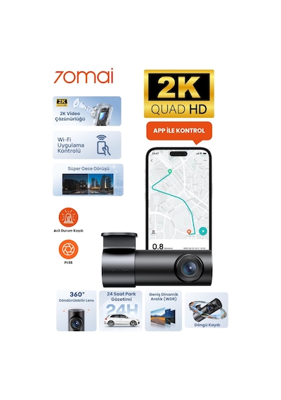 70mai M310 Plus 2K Ön Araç Kamerası