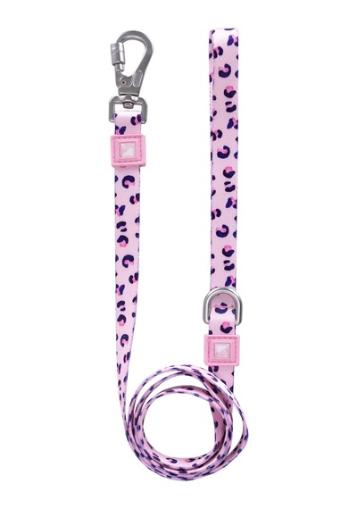 Patterned Recycled Leash Pembe - Pudra