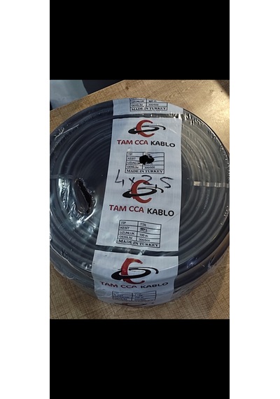 100 MT 4x2,5 MM CCA TTR TAM KESİT ÇOK TELLİ ELEKTRİK KABLOSU