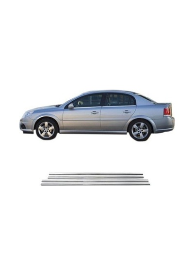 Opel Vectra C Kasa 2002-2008 Modeller Arası Krom Cam Çıtası 4 Parça Paslanmaz Çelik