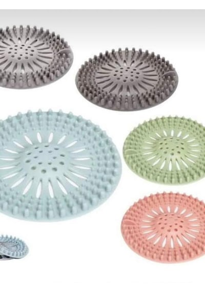 Silikon Lavabo Süzgeci Banyo Ve Mutfak Gider Kapatıcı, Çöp Tutucu Ve Tıkanıklık Önleyici Süzgeç Çok renkli