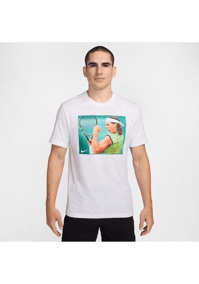 Nike Nikecourt Rafa Erkek Beyaz Tenis Tişörtü Hj3848-100