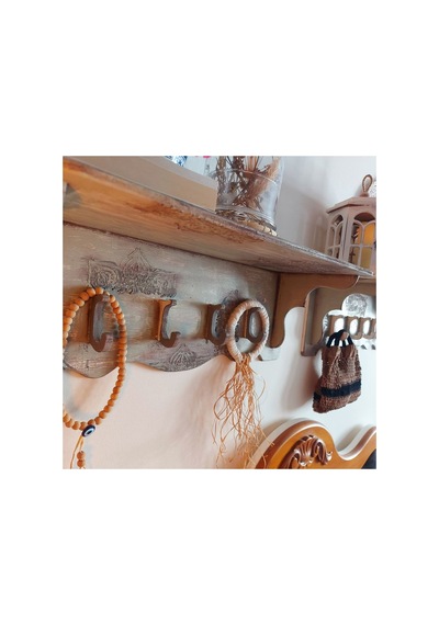Ahşap Dokulu Raf Hobi Ahşap Vintage Eskitme Model Eskitme Ahşap Askılık Raf Tekli Gri Eskitme