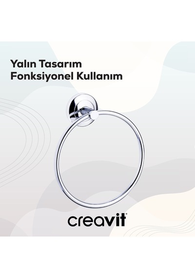Creavit BR20210 Royale Havluluk (Yuvarlak) Krom