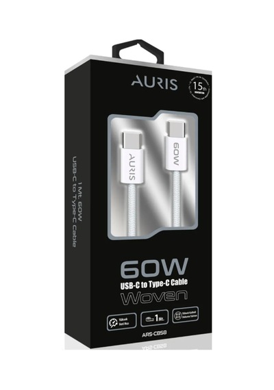 Auris ARS-C858 60 W Usb-c To Usb-c Şarj Kablosu