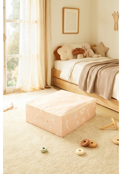 Ocean Home Textile Çocuk Odası Deniz Kızı Destekli Kutu Hurç 45 X 55 X 18 Cm Pembe