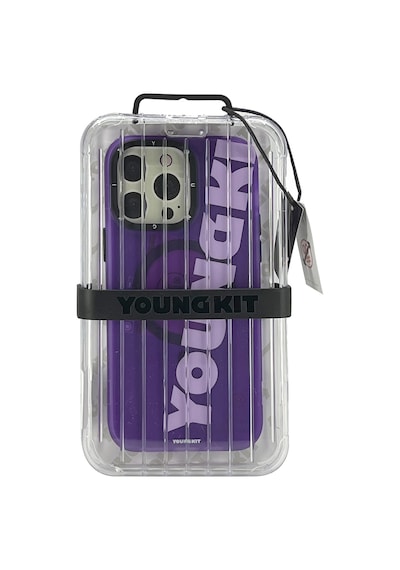 Youngkit Apple Uyumlu iPhone 14 Pro Max Binfen Arka Koruma Kılıf - Mor Mor