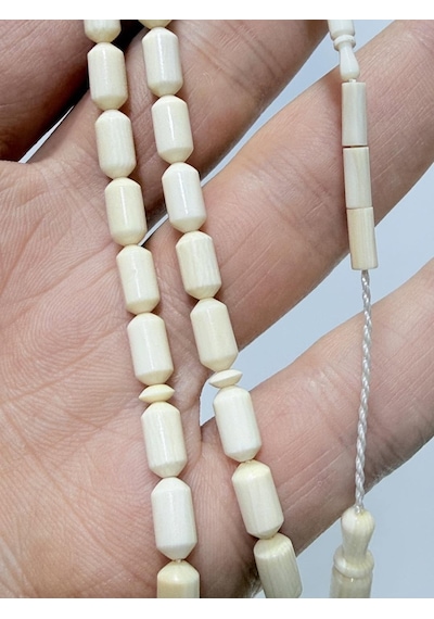Kesme Fildişi Tesbih 8,95 Gram - Koleksiyonluk Fil Dişi Tespih F050