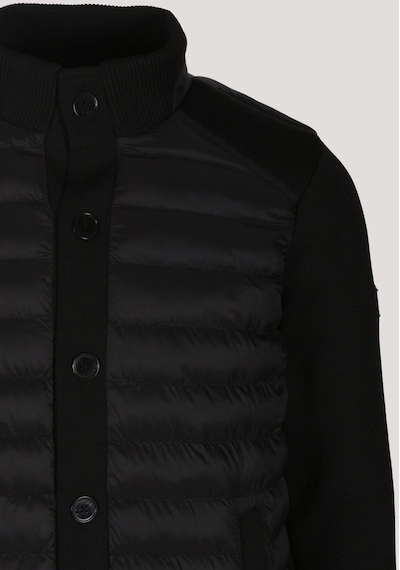 Erkek Zırh Örme Siyah Hırka Düğmeli Dik Yaka Slim Fit İnce Astarlı Mevsimlik Cardigan Ncs Jeans 4518-siyah Siyah
