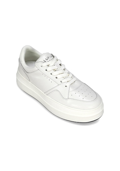 Lufian 122230040 Vanessa Kadın Hakiki Deri Klasik Sneaker Beyaz Beyaz