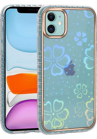 Ardemix Apple Uyumlu iPhone 11 Desenli Parlayan Transparan Avva Kılıf-no5 NO5