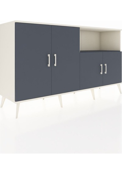 Hyperion Konsol 6 Raflı 4 Kapaklı 176x44x99 Aytaşı-antrasit Aytası/antrasıt - Aytası Hyperion Konsol 6 Raflı 4 Kapaklı 176x44x99 Aytaşı-antrasit Aytası/antrasıt - Aytası