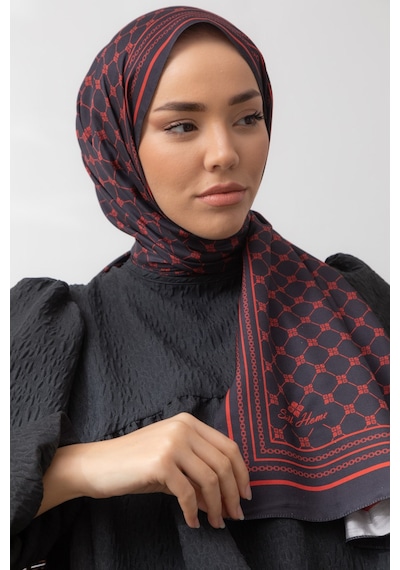 Silk Home %100 Twill İpek Şal 6514-02 Kırmızı
