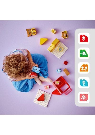 LEGO® DUPLO® İlk Günlük Rutinlerim: Yemek ve Uyku Zamanı 10414 1½+ Eğitici Oyuncak Yapım Seti - 28 Parça