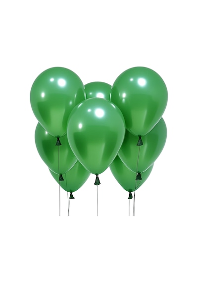 20 Adet 12 İnç 30 Cm Metalik Yeşil Balon Doğum Günü Süsleme YEŞİL