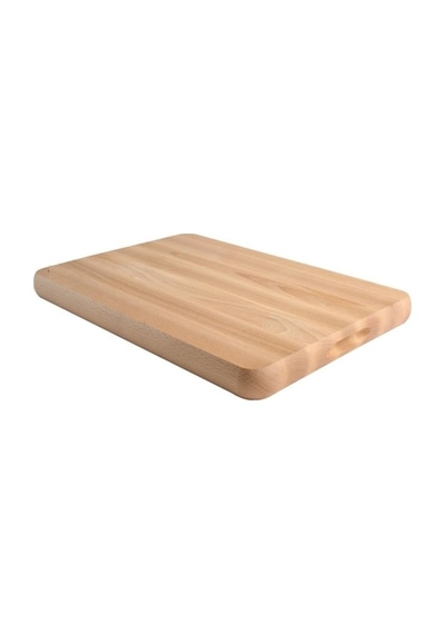 Ecs Ahşap 35x25 Cm-kalınlık 18 Mm-1 Adet Masif Kayın Kesme Tahtası Ahşap
