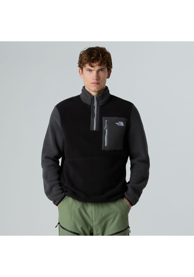 The North Face Erkek Yumiori 1/4 Fermuarlı Polar Ceket Nf0a883ss5h1 Siyah