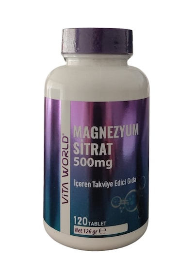 Vita World Vıtaworld Magn. Citrate 500 Mg 120 Tb