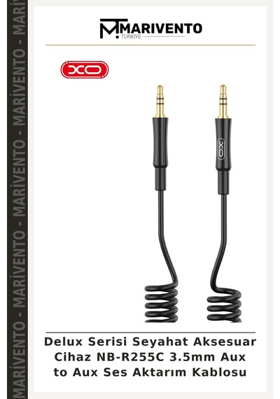 Delux Serisi Seyahat Aksesuar Cihaz Nb-r255c 3.5mm Aux To Aux Ses Aktarım Kablosu