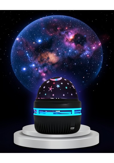 Gece Lambası 360 Derece Dönen Usb İle Çalışan Uczzzministarmaster-4 Çok Renkli