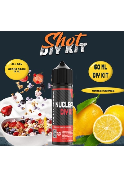 Nuclear 60 Ml Dıy Kit Shot Gıda Aroma 12 Ml Aroma İçerir