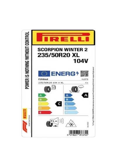 Pirelli 235/50R20 104V XL Scorpion Winter 2 Kış Lastiği 2023