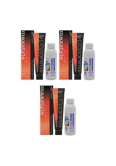 Maxstyle Sps865 Argan Ve Keratin 2025/08.43 Sultan Bakırı 60 Ml 3 Ad Saç Boyası + 3 Ad 90 Ml Oksidan