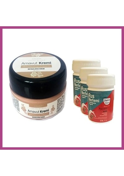 Gees Global Süper Three Brand Arnavut Kremi1 Adet + Rus Merhemi 50 Ml 3 Adet Gbzs