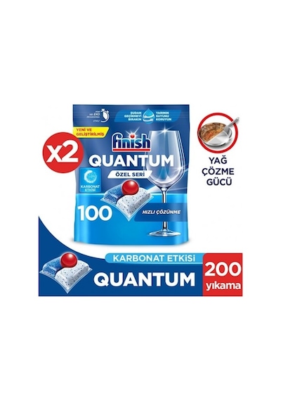 Finish Quantum Özel Seri Bulaşık Makinesi Deterjanı Kapsül 200 A PKT.FINISH.086