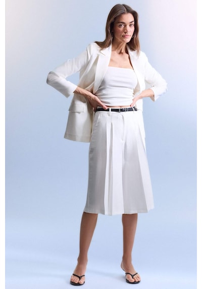 Defacto Normal Bel Düz Paça Tencel Şort H4171ax26smer105 Ekru-er105 Defacto Normal Bel Düz Paça Tencel Şort H4171ax26smer105 Ekru-er105