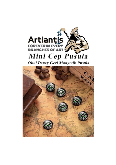 Mini Pusula 1 Adet Küçük Pusula Okul Deney Gezi Cep Pusulası Manyetik Pusula 7x30 Mm Plastik Öğrenci