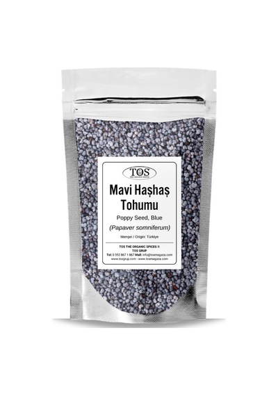 Tos The Organic Spices Mavi Haşhaş Tohumu 100 G Papaver Somniferum