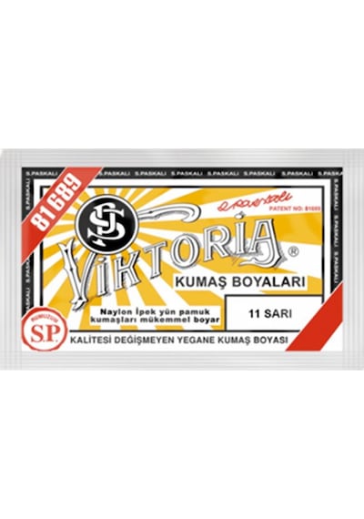 Viktoria Kumaş Boyası 11 Sarı