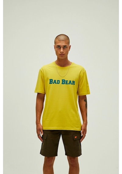Bad Bear Title Erkek Sarı Bisiklet Yaka Tişört Sarı