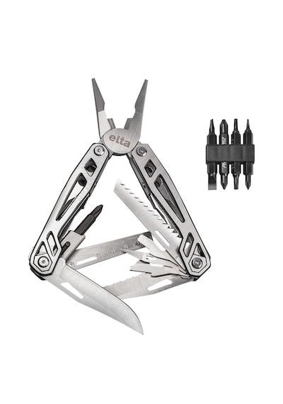 İzeltaş Elta Multi Tool Plus 13 Fonsiyonlu Katlanır Çok Amaçlı Pense El Aleti Paslanmaz Çelik 165 Mm Diğer