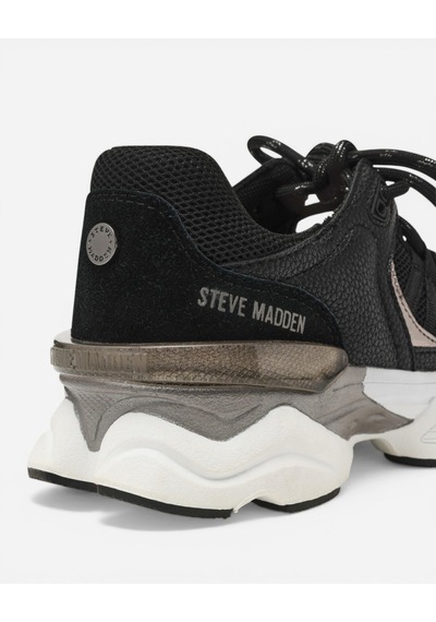 Steve Madden Skybox Blk/whte Kadın Siyah Sneakers Skybox