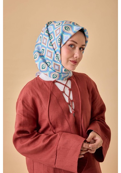 Silk Home Twill İpek Eşarp 11470-06 Bebe Mavi, Mocha Mousse, Turkuaz, Vizon, Beyaz