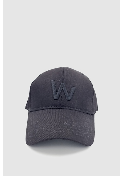 Wuclo W Nakışlı Ayarlanabilir Unisex Spor, Günlük Ve Outdoor Şapka / Kep Siyah