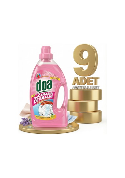 Doa Sıvı Çamaşır Detarjanı Yünlü Ve Narinler 9x2700 Ml 2700 ML