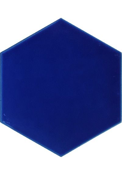Armada Çini 15x17 Cm Düz Kobalt Altıgen Çini Karo Seramik