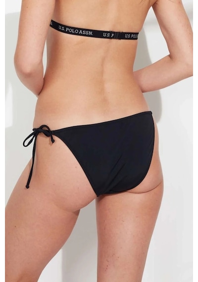 U.S. Polo Assn. Kadın Siyah Ipli Bikini Alt Siyah